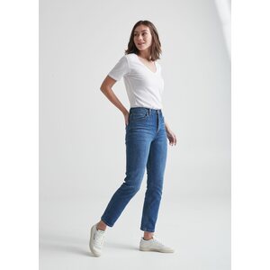 Duer Midweight Denim High Rise Straight Womens