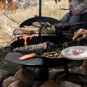 Barebones 23" Cowboy Fire Pit Grill Side Table