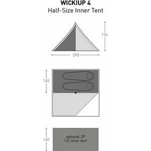 Bach Equipment Wickiup 4 Half - Size Inner Tent