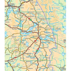 Kuusamo ulkoilukartta 1:100 000 2021