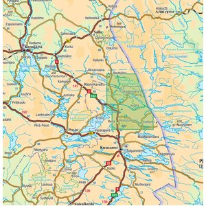 Ruka Oulanka Karhunkierros ulkoilukartta 1:50 000 / 1:25 000 2020