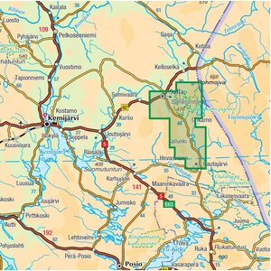 Sallatunturi ulkoilukartta 1:25 000 2022