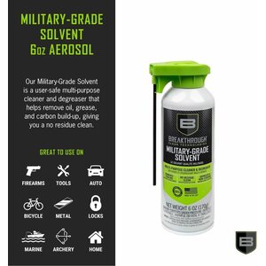 Breakthrough Aerosol Military-Grade Solvent, 6oz, Clear