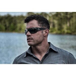 Gatorz Specter Cerakote Black w/Silver Logo, Silver Mirror OPz Gray Lens