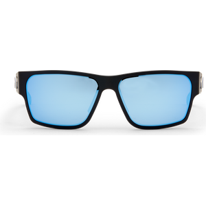 Gatorz Delta Cerakote Black w/Silver Logo, Blue Mirror OPz Gray Lens