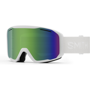 Smith Blazer, White w/ Green Sol-X Mirror