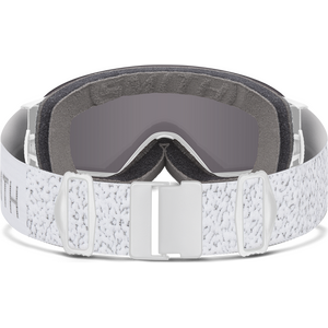 Smith I/O Mag S, White Chunky Knit w/ Chromapop Everyday Rose Gold Mirror + Chromapop Storm Rose Flash