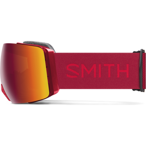 Smith I/O Mag XL, Crimson w/ Chromapop Sun Red Mirror + Chromapop Storm Yellow Flash