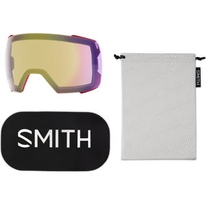 Smith I/O Mag XL, Crimson w/ Chromapop Sun Red Mirror + Chromapop Storm Yellow Flash