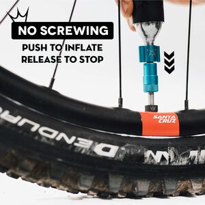 Peaty's Holeshot CO2 Tyre Inflator 16g Black