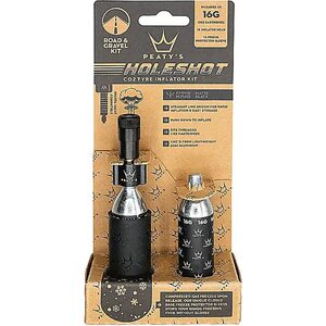 Peaty's Holeshot CO2 Tyre Inflator 16g Black