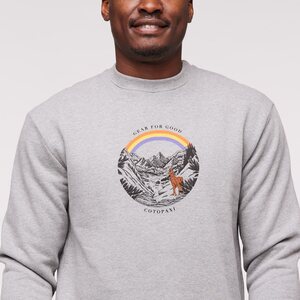 Cotopaxi Traveling Llama Organic Crew Sweatshirt Mens