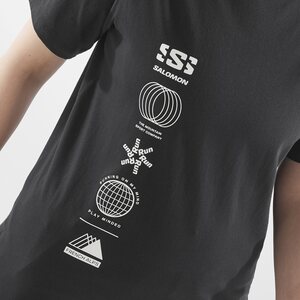 Salomon Logo Combo Short Sleeve Tee Womens