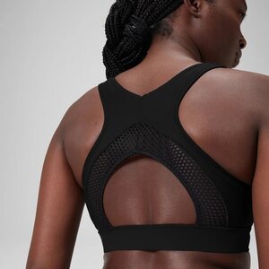 Speedo Solid Highneck Top with Mesh