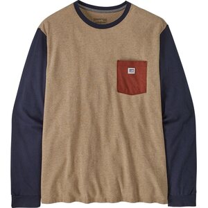 Patagonia Long-Sleeved Shop Sticker Pocket Responsibili-Tee Unisex