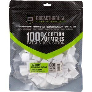 Breakthrough Square Cotton Patches - 1" x 1" - 1,000pcs / Pack with Plastic Tray