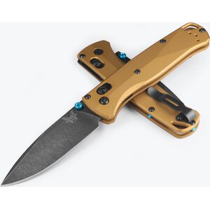 Benchmade Bugout, Burnet Brass Aluminium