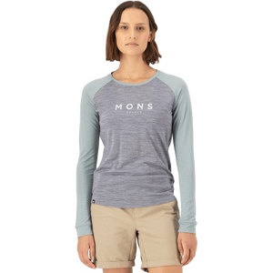 Mons Royale Icon Merino Raglan Long Sleeve Womens