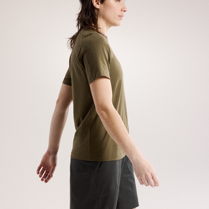 Arc'teryx Kragg SL Cotton Emblem Crew Short Sleeve Womens