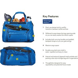 Nemo Double Haul Convertible Duffel 55L