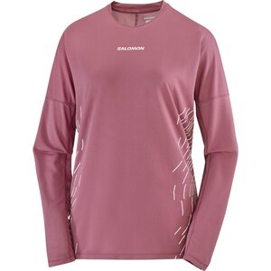 Salomon Sense Aero Long Sleeve Tee GFX Womens