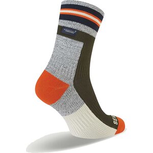 Sealskinz Surlingham Waterproof All Weather Ankle Length Striped Cuff Socks