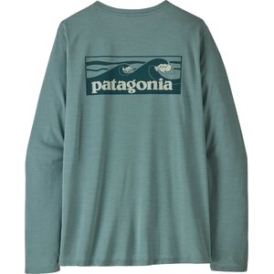 Patagonia Long-Sleeved Cap Cool Daily Shirt Womens - Boardshort Logo