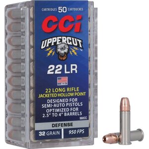 CCI .22 LR Uppercut 2,08g/32 gr Jacketed Hollow Point 50 kpl
