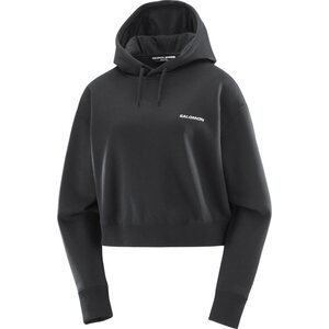 Salomon Logo Short Hoodie Womens