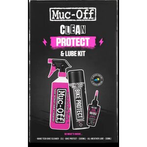 Muc-Off Wash, Protect And Wet Lube Kit