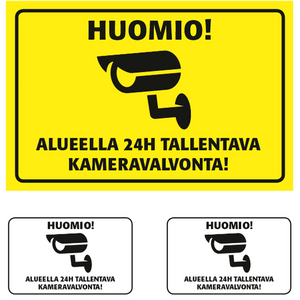 Burrel Surveillance Sign and Window Stickers