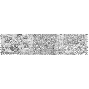 Carta Marina, 1539 kartta+vihko, 95x70 cm, Mv