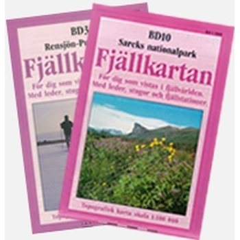 Nya Fjällkartan BD 01, 1:100 000 Treriksröset-Rostojavri