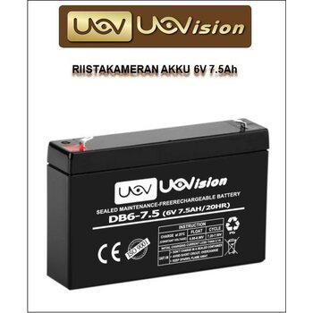 Uovision Game camera battery, 6V 7.5Ah