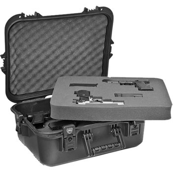 Plano Tactical AW XL Accessory Case w/ Foam - Black Latches/Handle, UPC, Blank Insert