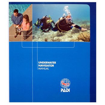 PADI Speciality Diver: Underwater Navigator -kurssin oppikirja.