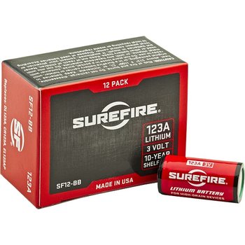 Surefire Box of 12 SureFire 123A Lithium Batteries