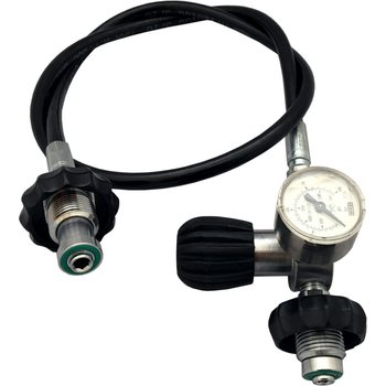 DirZone Decanting Hose 300 bar O2 with Gauge