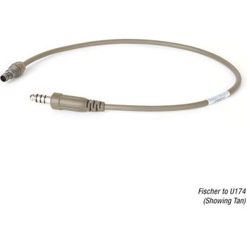 Ops-Core AMP Downlead cable, U174 Mono Binaural Downlead