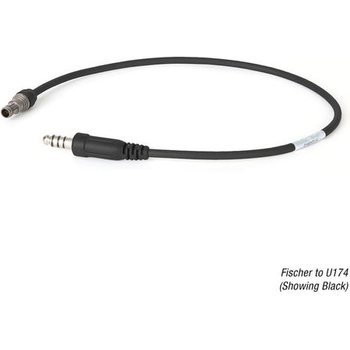 Ops-Core AMP Downlead cable, Fischer to U174 EU Monaural Downlead Cable