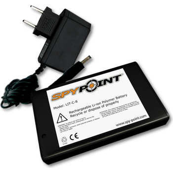 Spypoint Rechargeable Lithium Battery and Charger LIT-C-8