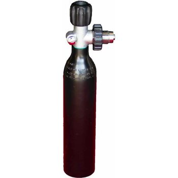 Luxfer Aluminium Cylinder 0.35L/300Bar with Male DIN Valve and Pressure Relieve Function
