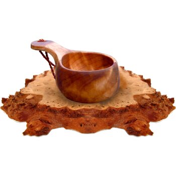 E. Koivumaa Wooden cup with long handle