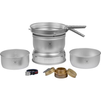 Trangia Storm Cooker 25-1 UL, 2 saucepans and frypan (Ultra Light Aluminium)
