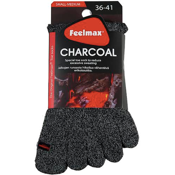 Feelmax Charcoal with Heel Traditional Toe sock