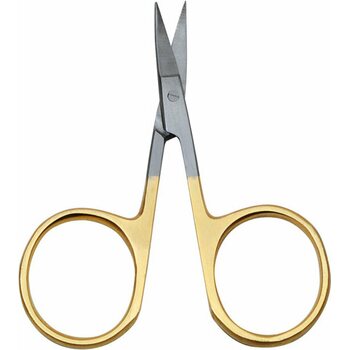 FTS 3.5” Premium Scissor Iris Arrow Point Curved