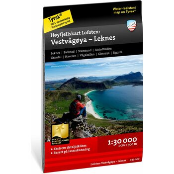 Calazo Lofoten: Vestvågøya – Leknes
 -vuoristokartta 1:30.000, 2019