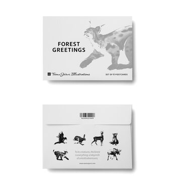 Teemu Järvi Forest Greetings -postikorttisetti