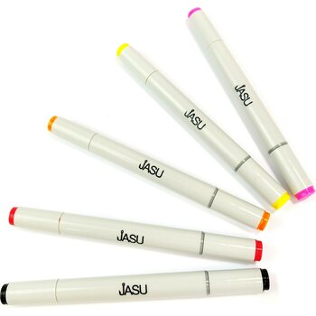 Jasu Jigitussi lajitelma 5kpl (Musta, Punainen, Oranssi, Keltainen, Pinkki)