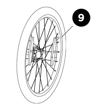 Thule Wheel Assembly - Thule Coaster XT